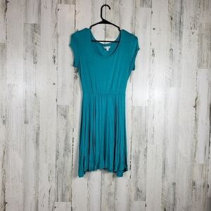 Charming charlie teal mini dress size small